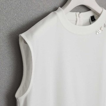 6月中旬～下旬お届け予定『Snowmelt knit』 Sleeveless tops【全4色】の画像