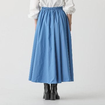 『Jewel taffeta』 flare skirt SAXE画像