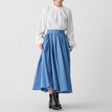 『Jewel taffeta』 flare skirt SAXE画像
