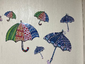 かわいい傘　両面印刷　雨の日も楽しく画像