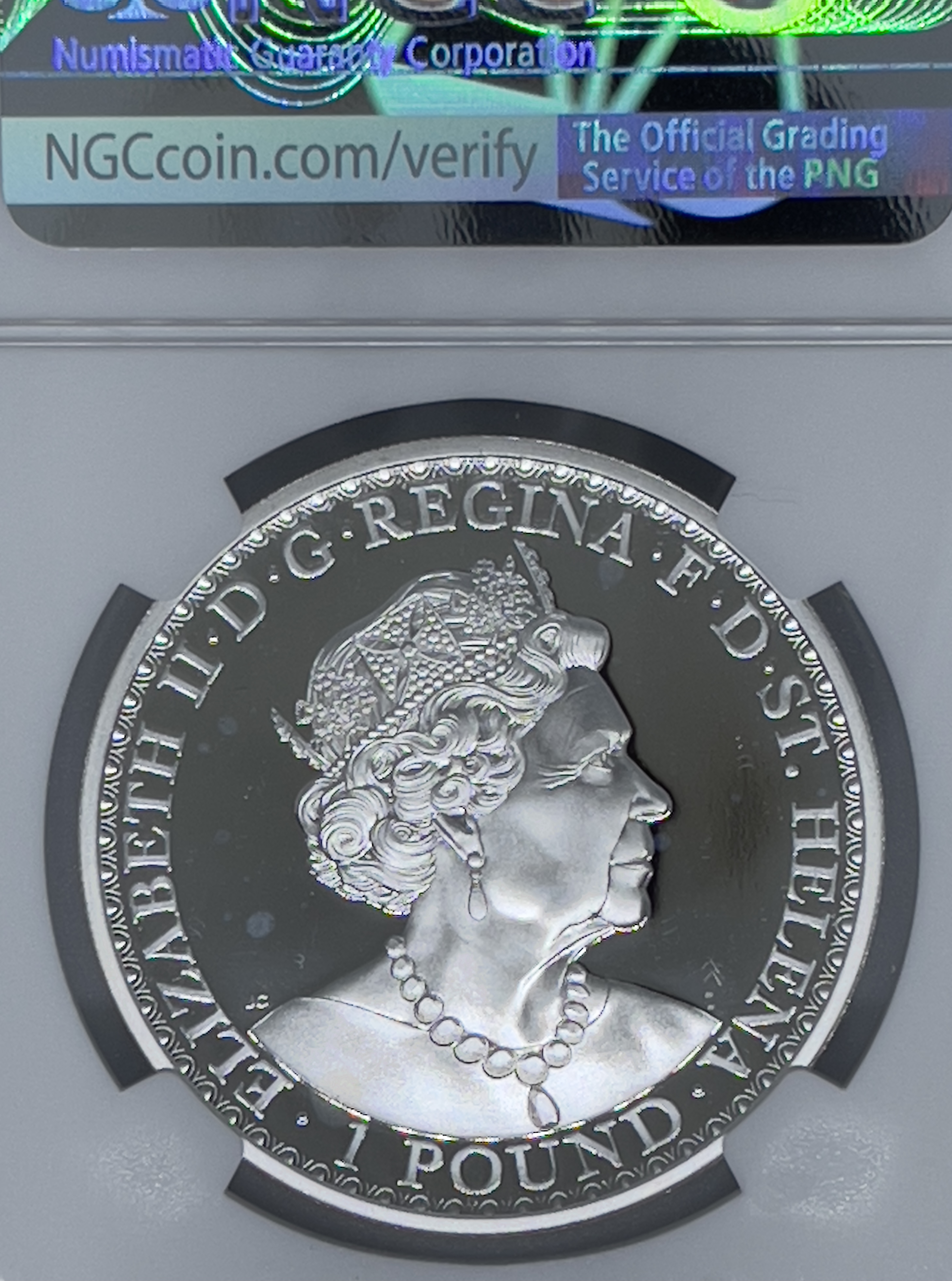 【セントヘレナ】ウナとライオン 2021年 プルーフ 銀貨 イギリス 2020の画像