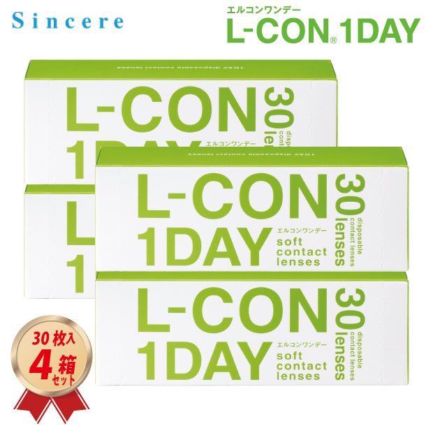 1DAY エルコンワンデー 30枚入り 4箱セットの画像