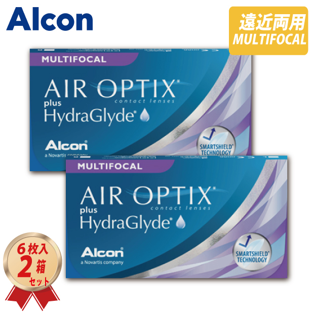 2WEEK 遠近両用 アルコン エア オプティクス プラス ハイドラグライド マルチフォーカル (6枚入り)  2箱セット の画像