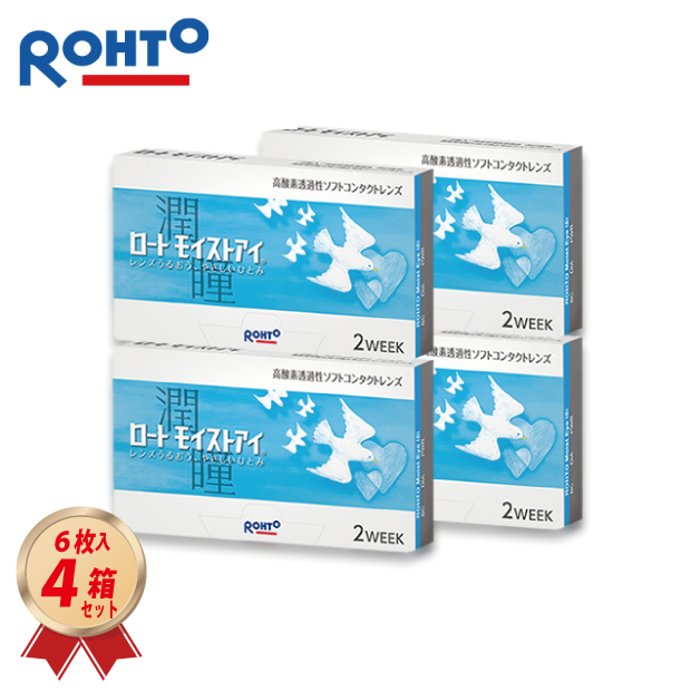 2WEEK ロート モイストアイ 6枚入 4箱セット クーパービジョン製の画像