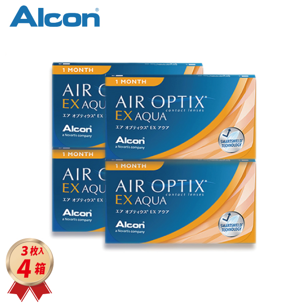 ワンマンス アルコン エアオプティクス EX　(3枚入り) 4箱セット 1ヶ月交換の画像