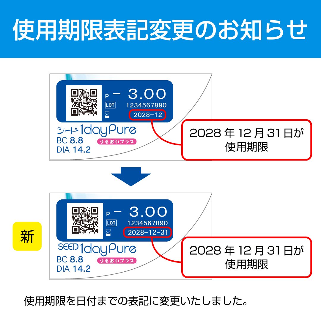 1DAY シード ワンデーピュアうるおいプラス 32枚入り 1箱の画像