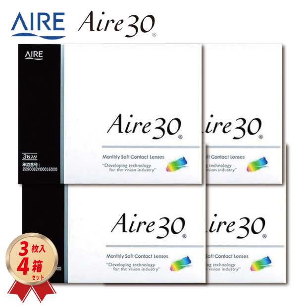 マンスリー 1ヶ月交換 アイレ30 (3枚入り) 4箱セット ワンマンスの画像