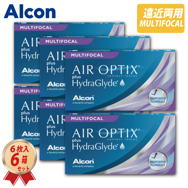 2WEEK 遠近両用 アルコン エア オプティクス プラス ハイドラグライド マルチフォーカル (6枚入り)  6箱セット の画像