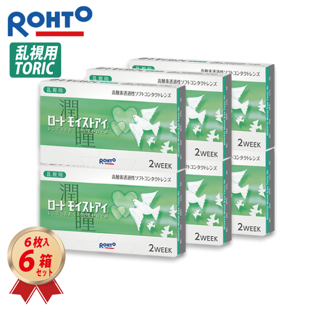  2WEEK ロート モイストアイ 乱視用 6枚入 6箱セット クーパービジョン製の画像