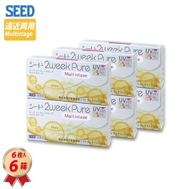 2WEEK シード 2ウィークピュア マルチステージ 6枚入り 6箱セットの画像