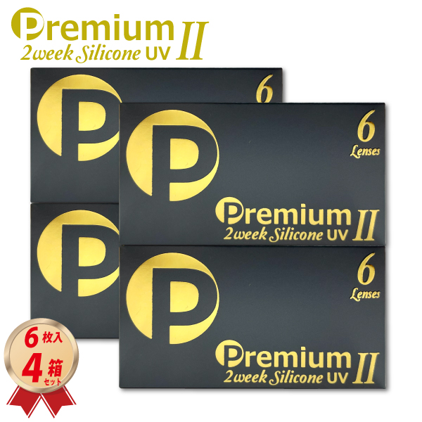 2week プレミアム シリコーン UV Ⅱ  (6枚入り) 4箱セット 2ウィーク シリコーン ハイドロゲルの画像