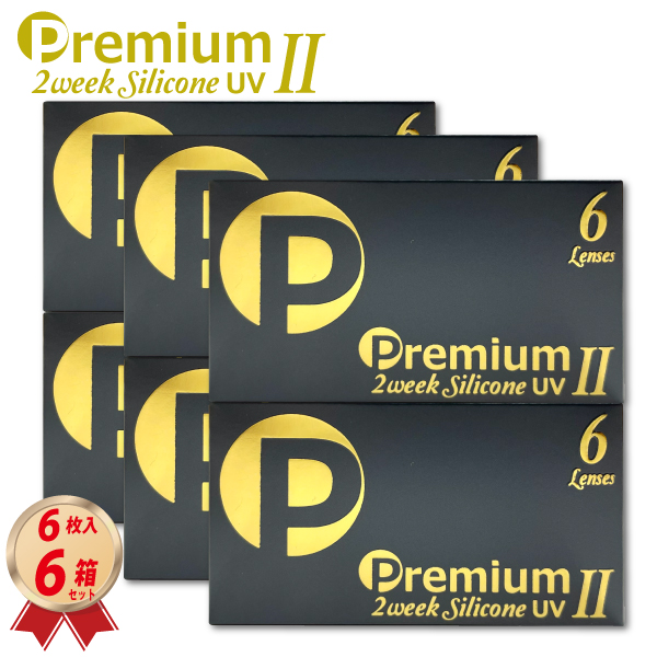 2week プレミアム シリコーン UV Ⅱ  (6枚入り) 6箱セット 2ウィーク シリコーン ハイドロゲルの画像