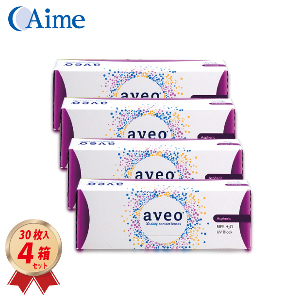 1DAY アイミー アベオ ワンデー 30枚入り 4箱セットの画像