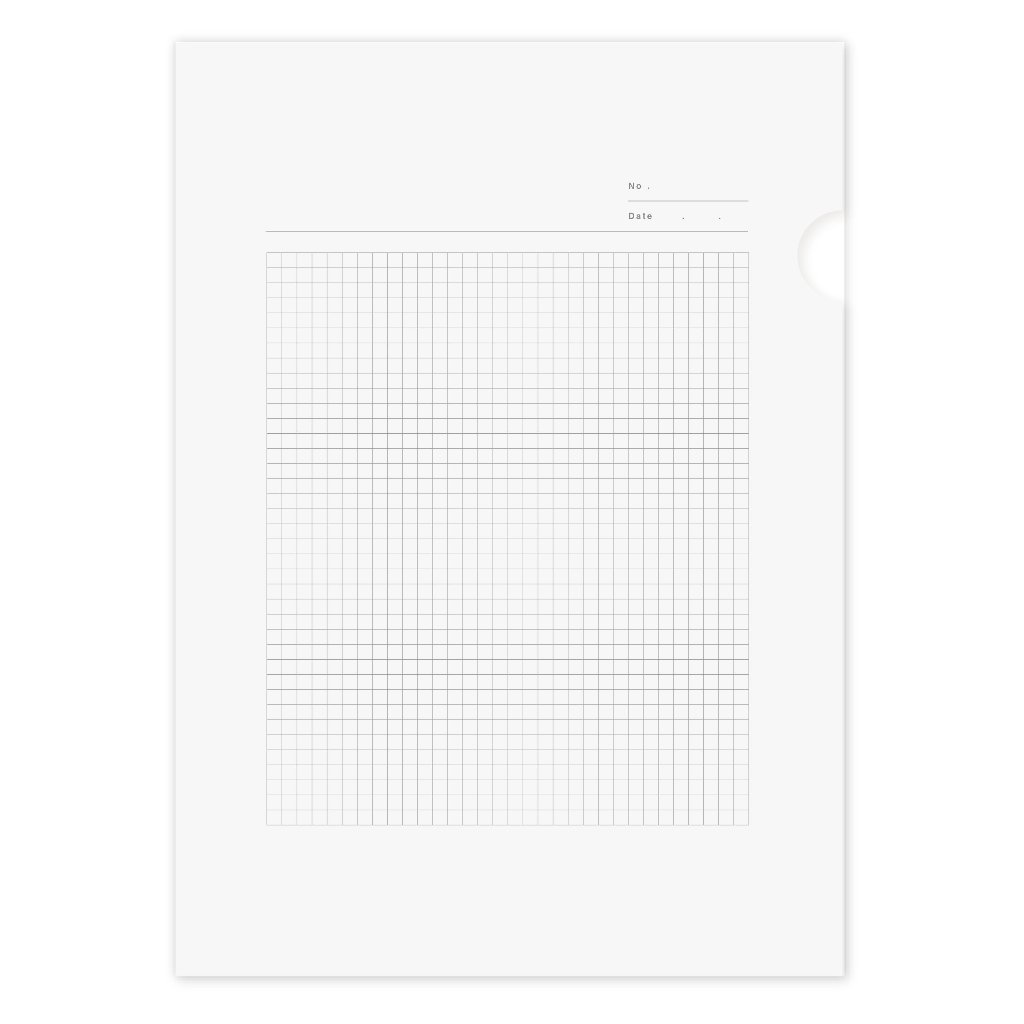 ノートクリアファイル(デザインN-A)の画像