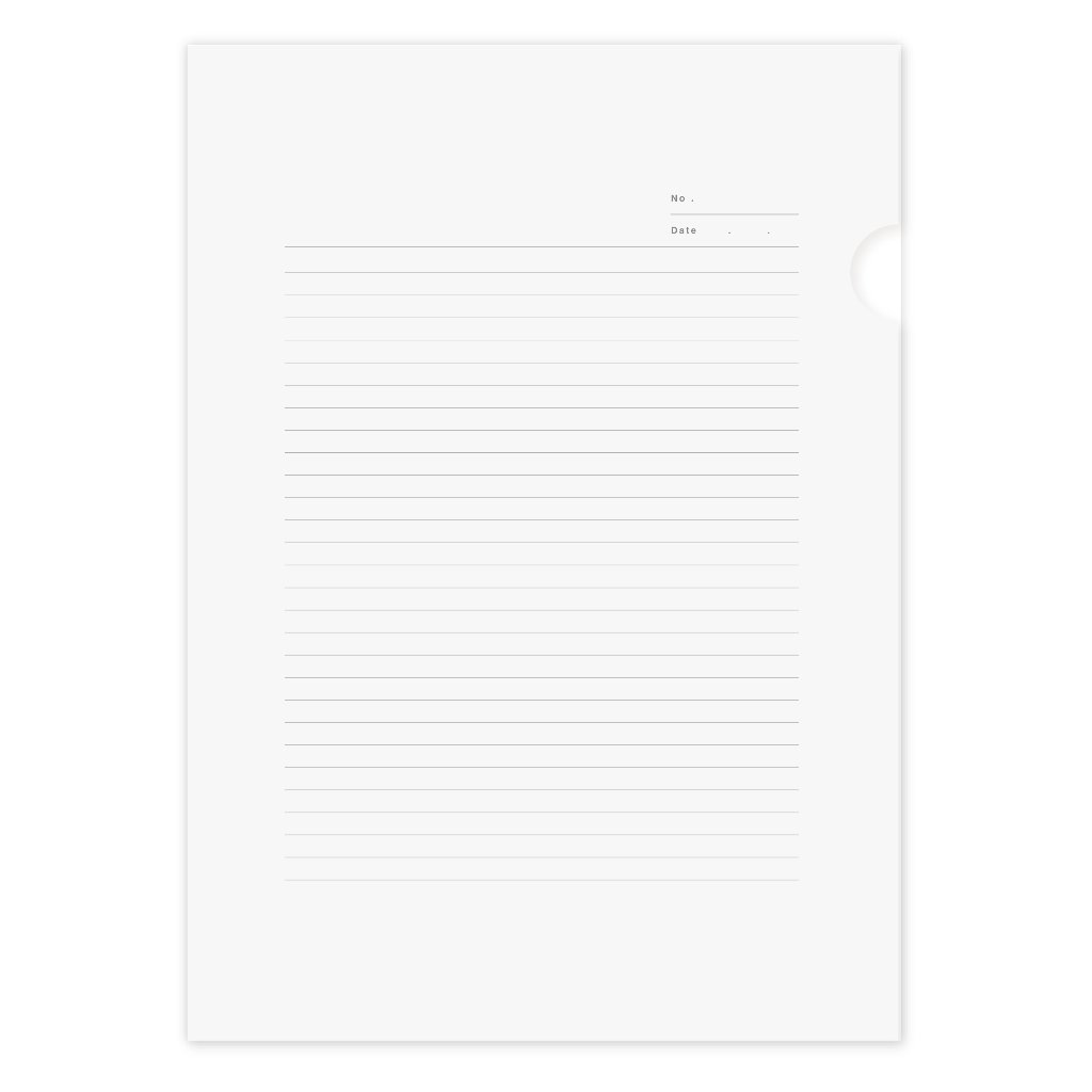 ノートクリアファイル(デザインN-B)の画像