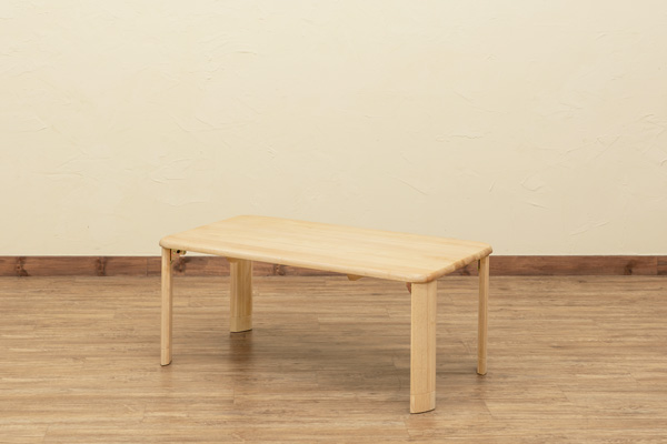 継脚付　ウッディテーブル　90×50　BR/NAの画像