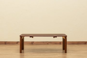 継脚付　ウッディテーブル　90×50　BR/NAの画像