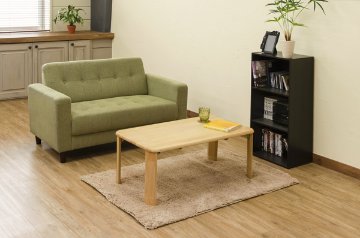 継脚付　ウッディテーブル　90×50　BR/NAの画像