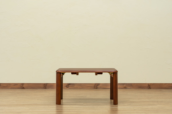 継脚付　ウッディテーブル　60×45　BR/NAの画像