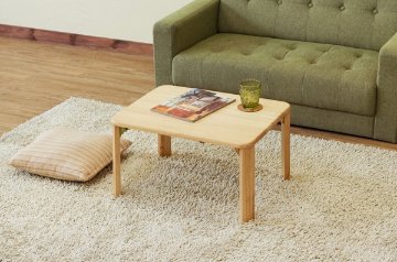 継脚付　ウッディテーブル　60×45　BR/NAの画像