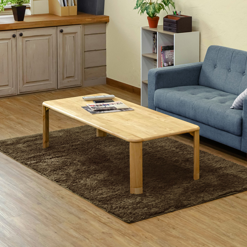 継脚付　ウッディテーブル　120×60 ナチュラル Amazon.co.jp: 座卓 ローテーブル 折りたたみ テーブル 継脚 継