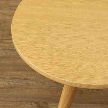 BONNY　折れ脚ビーンズテーブル　DBR/NA/WWの画像
