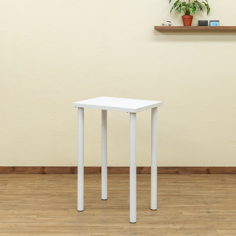 フリーバーテーブル　60×45　BK/WHの画像