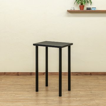 フリーバーテーブル　60×45　BK/WHの画像