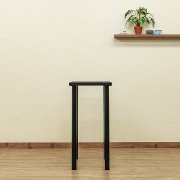 フリーバーテーブル　60×45　BK/WHの画像