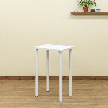 フリーバーテーブル　60×45　BK/WHの画像