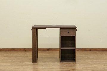 コンパクトデスク　DBR/WHの画像