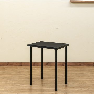フリーテーブル　60×45　BK/WHの画像