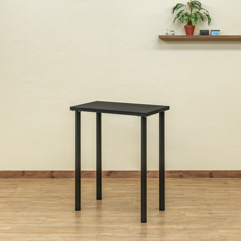 フリーバーテーブル　75×45　BK/WHの画像