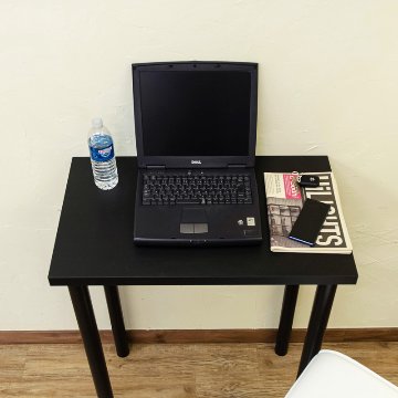 フリーバーテーブル　75×45　BK/WHの画像