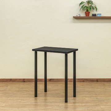 フリーバーテーブル　75×45　BK/WHの画像