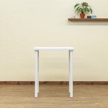フリーバーテーブル　75×45　BK/WHの画像