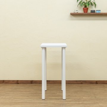 フリーバーテーブル　75×45　BK/WHの画像