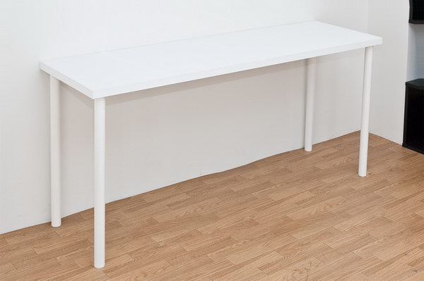 フリーテーブル　150×45　BK/WHの画像