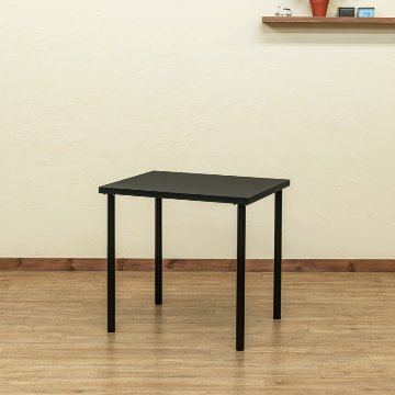 フリーテーブル　75×60　BK/WHの画像