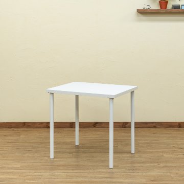 フリーテーブル　75×60　BK/WHの画像
