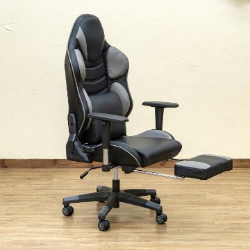 ゲーミングチェア　フットレスト付　DX　BK/BL/GR/RDの画像