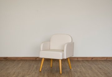 Collone　アームチェア　PVC　BK/WHの画像