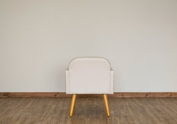 Collone　アームチェア　PVC　BK/WHの画像