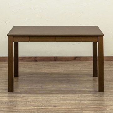 引出し付き　フリーテーブル　110×70　BR/NAの画像