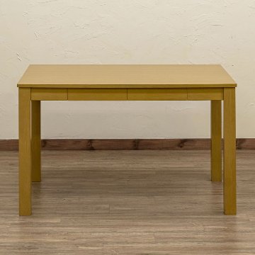 引出し付き　フリーテーブル　110×70　BR/NAの画像