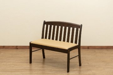 コローナ　ダイニングベンチチェア　87　DBR/LBRの画像