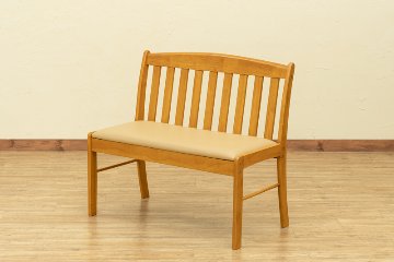 コローナ　ダイニングベンチチェア　87　DBR/LBRの画像