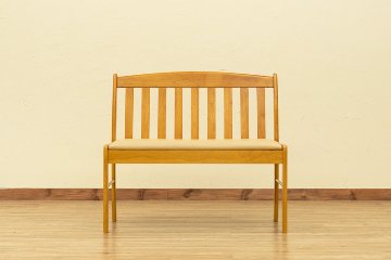 コローナ　ダイニングベンチチェア　87　DBR/LBRの画像