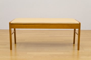 コローナ　ダイニングベンチ（背なし）　DBR/LBRの画像