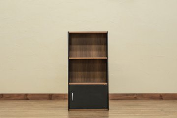 GRANZ　3段ラック　扉1枚　BK/WHの画像